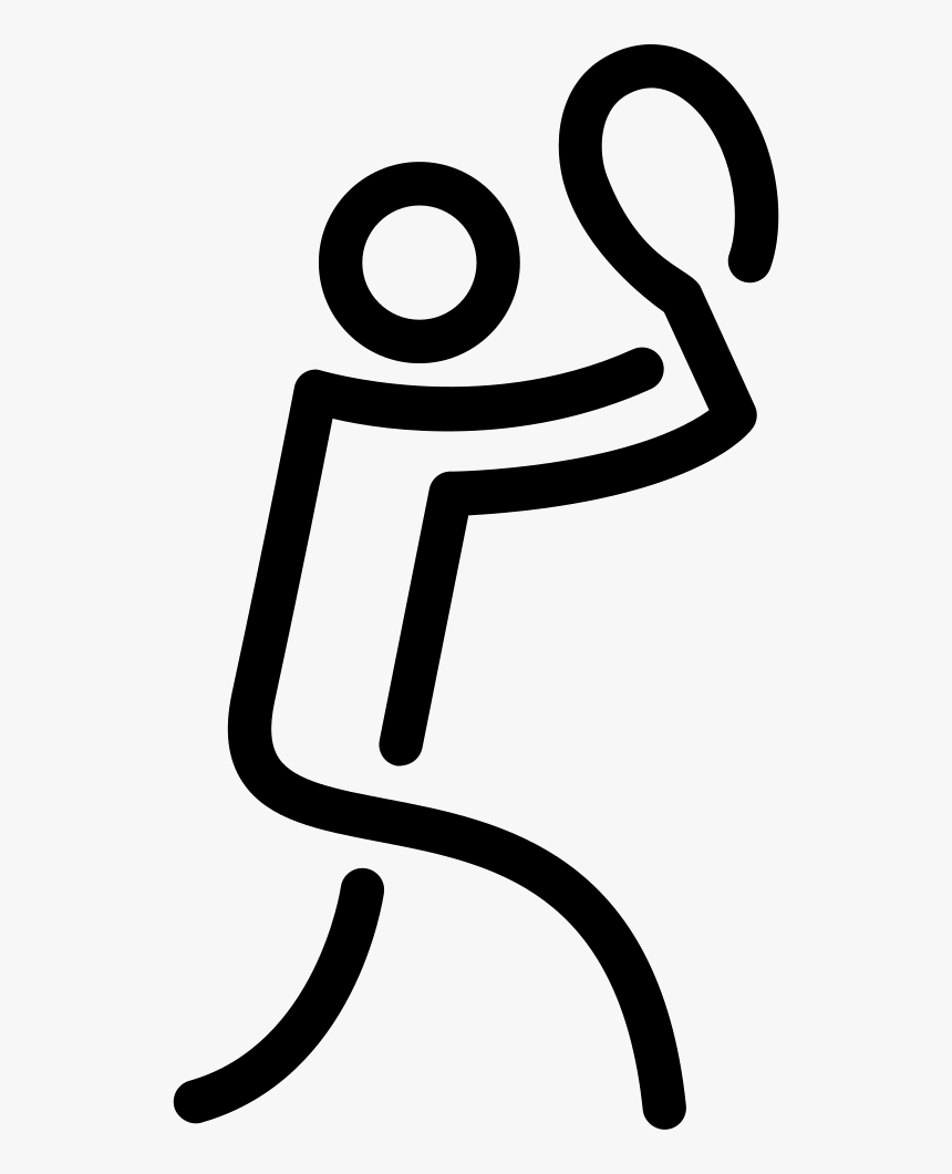 Stick Man With Rope Noose Sportive Sign - Sports Symbols Man, HD Png Download