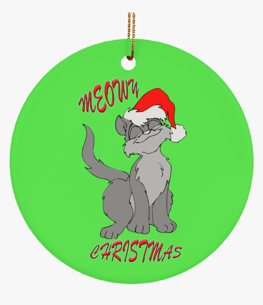 Meowy Christmas Ornament - Cartoon, HD Png Download