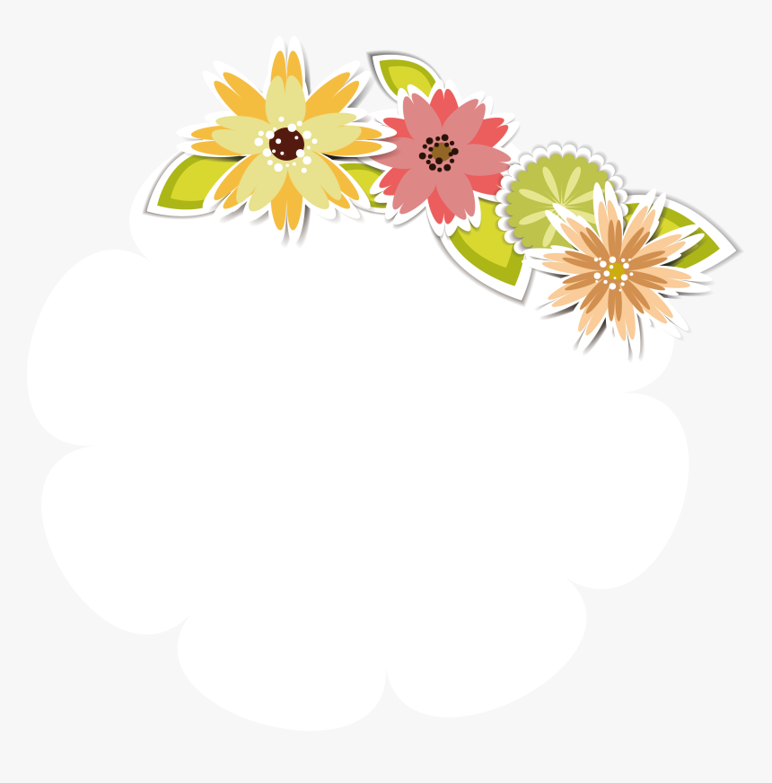 Transparent Decoration Cute - Message Design Floral, HD Png Download