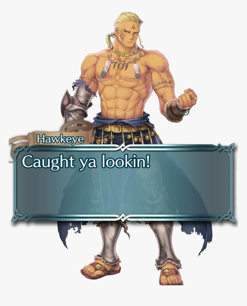 Hawkeye, But With An Upside Down Ok Emoji Camoflouged - Hawkeye Fire Emblem Heroes, HD Png Download