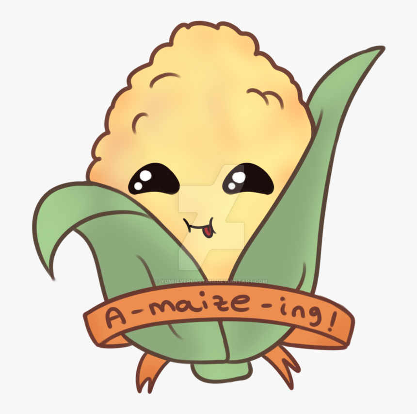 Transparent Corn Clip Art - Animated Cute Corn, HD Png Download