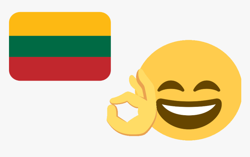 Ok Lithuania Discord Emoji - Smiley, HD Png Download
