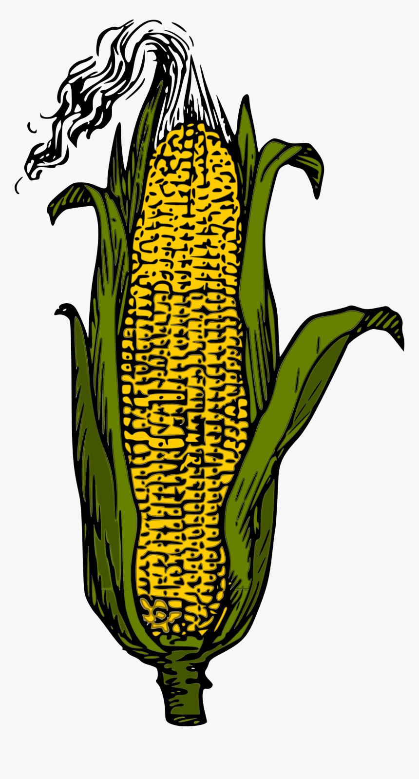 Yellow Corn Clip Arts - Green Corn Clip Art, HD Png Download