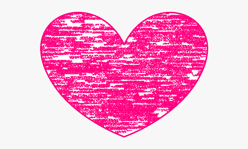 Corazon Con Crayon Png, Transparent Png
