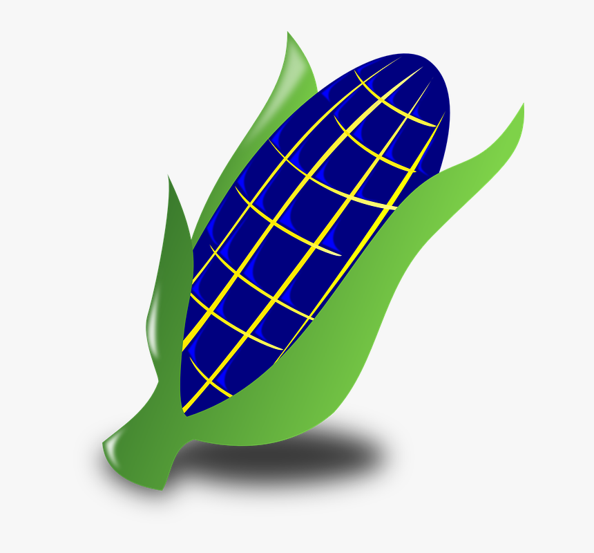 Blue Corn Svg Clip Arts - Corn Black And White Png, Transparent Png