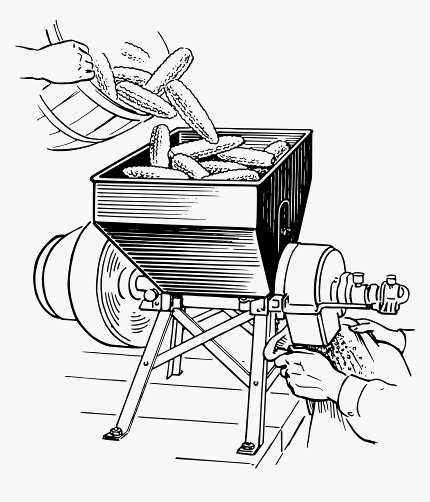 Stripping Corn Clip Arts - Burger Food Processing Icon, HD Png Download