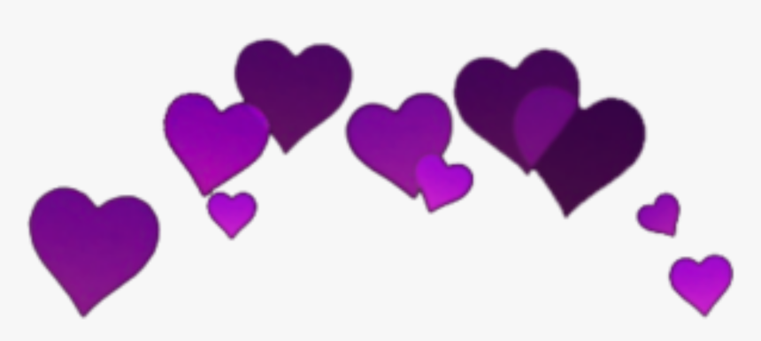 #heart #hearts #crown #crowns #corazon #corazones #corona - Transparent Black Heart Crown, HD Png Download
