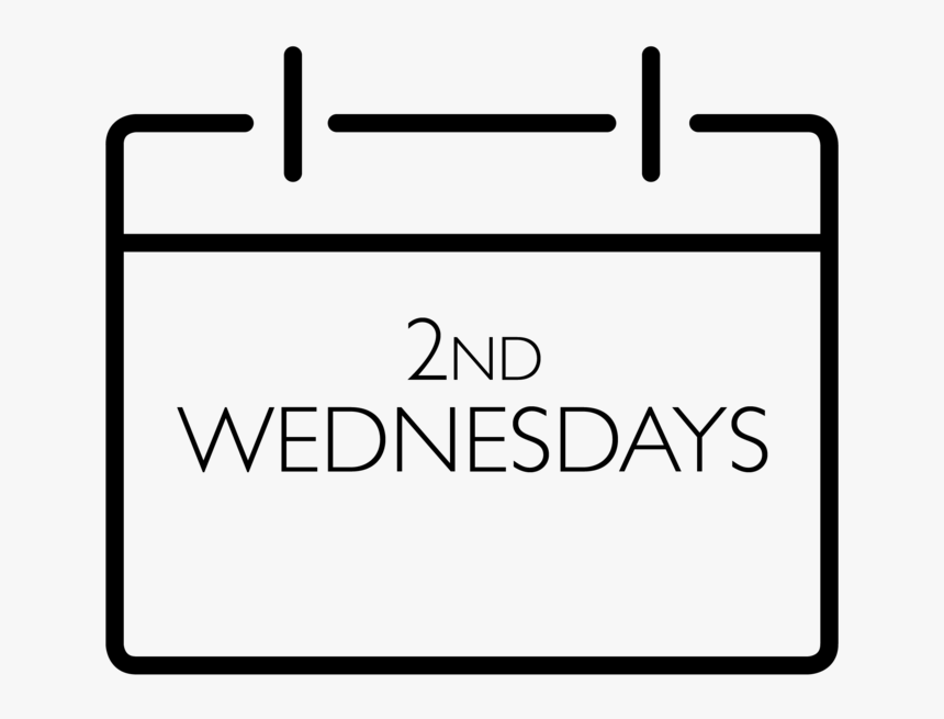 Calendar Icon Second Wednesdays - Line Art, HD Png Download ...