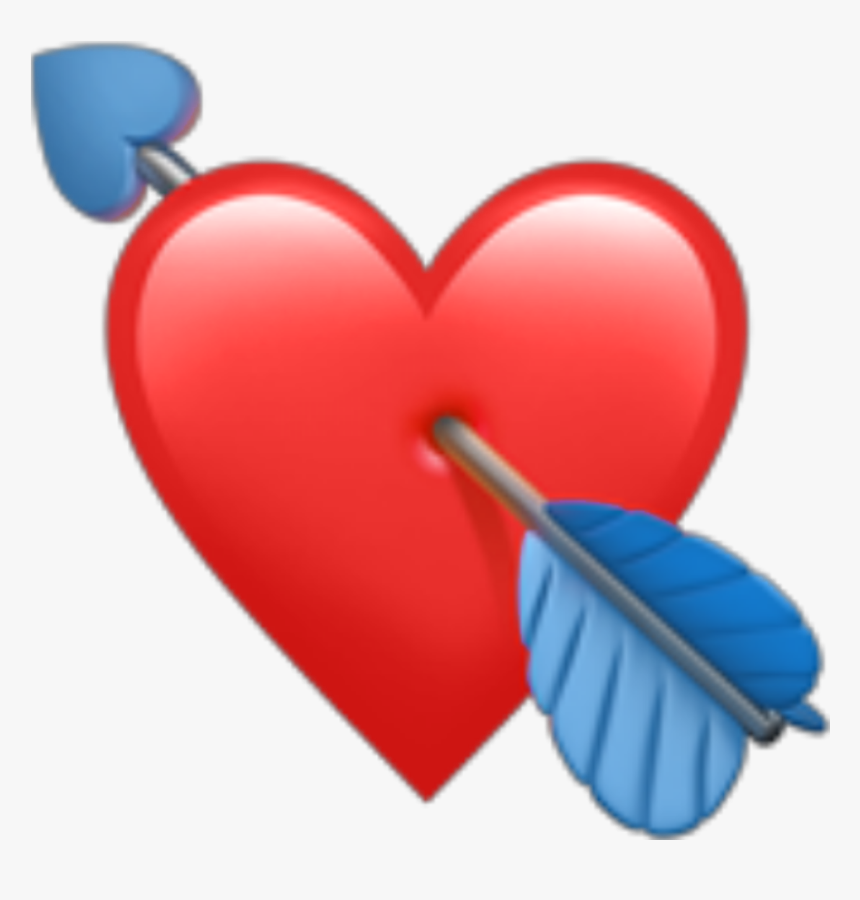 Red Heart Emoji Png - Pink Heart Emoji Iphone, Transparent Png