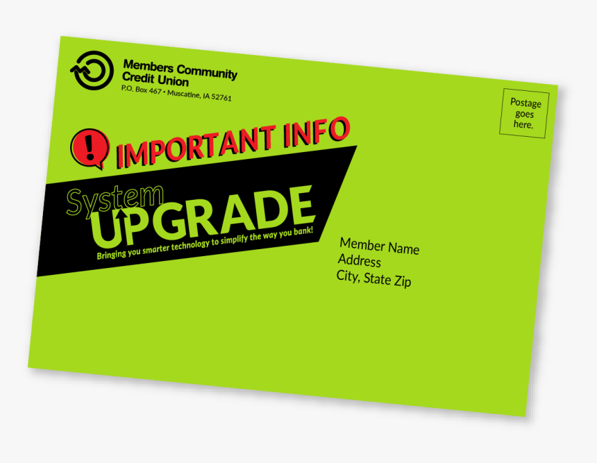 Bright Lime Green Envelope Important Info System Upgrade - Paper, HD Png Download