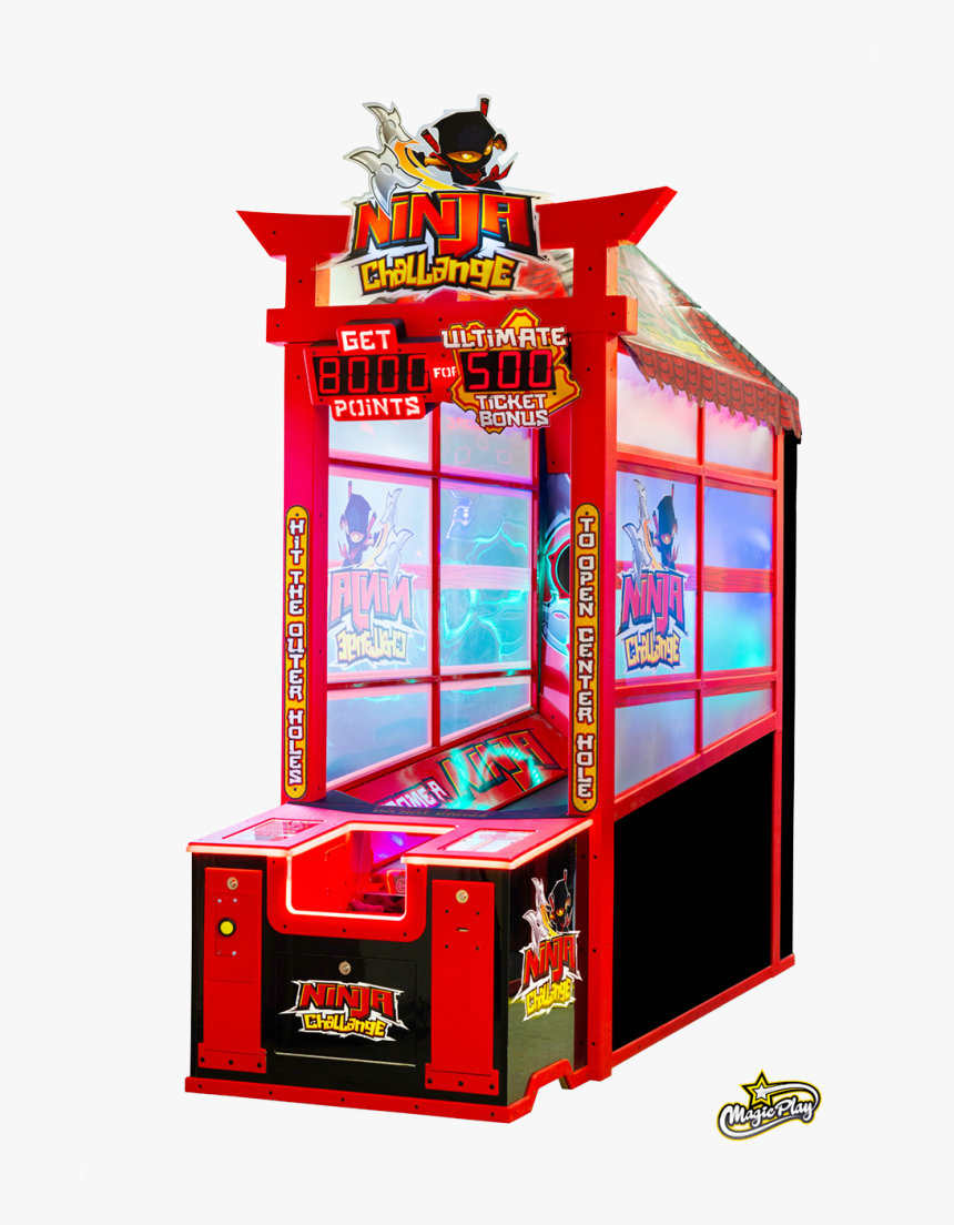 Ninja Challenge Amusement Coin Op Magic Play - Automat Ninja, HD Png Download