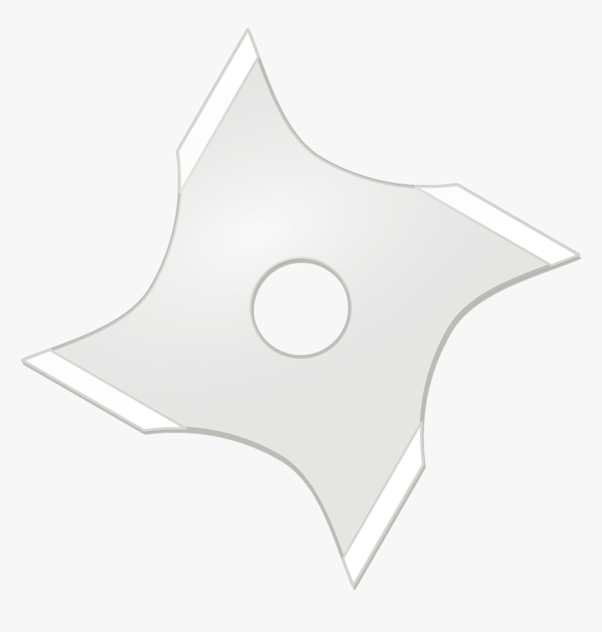 Transparent Ninja Star Png - White Ninja Star Png, Png Download