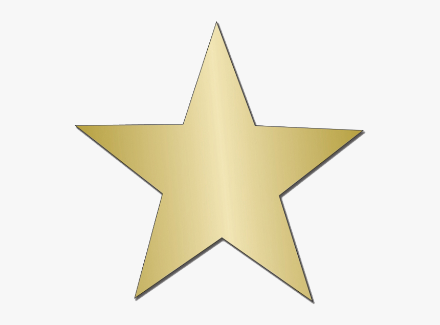 Transparent Gold Starburst Clipart - Gold Star Sticker Png, Png Download