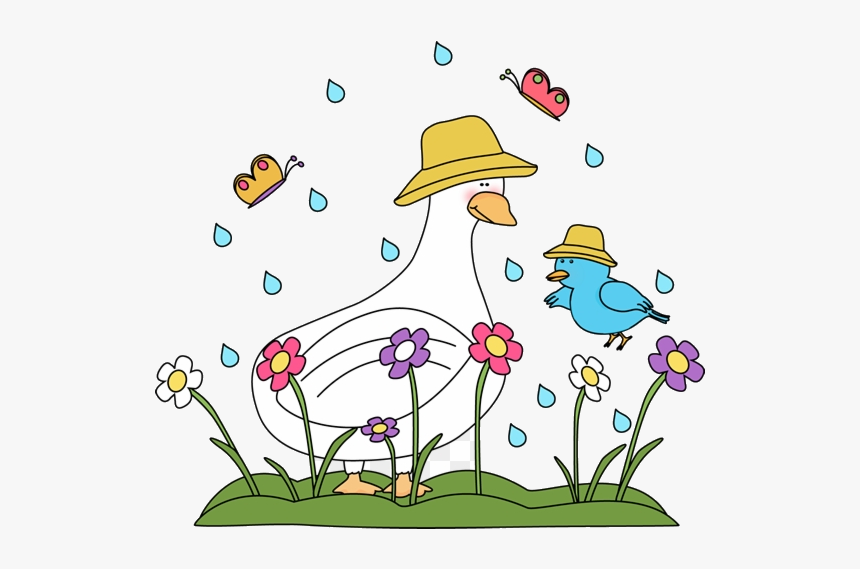 Spring Break Rain Clipart Weather Homework Packet Free - Spring Clipart, HD Png Download