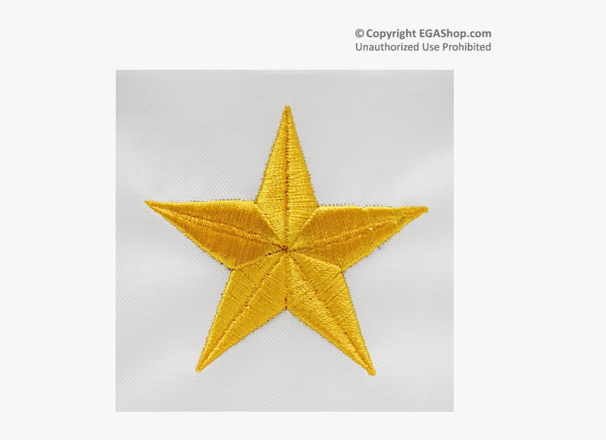 Gold Embroidered Star Png, Transparent Png