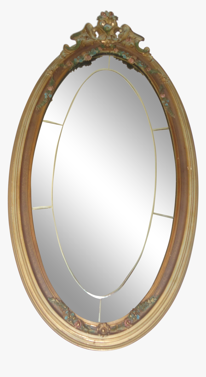 Oval Mirror Picture Frames Framed Wall Mirror Perfect - Oval Mirror Png, Transparent Png