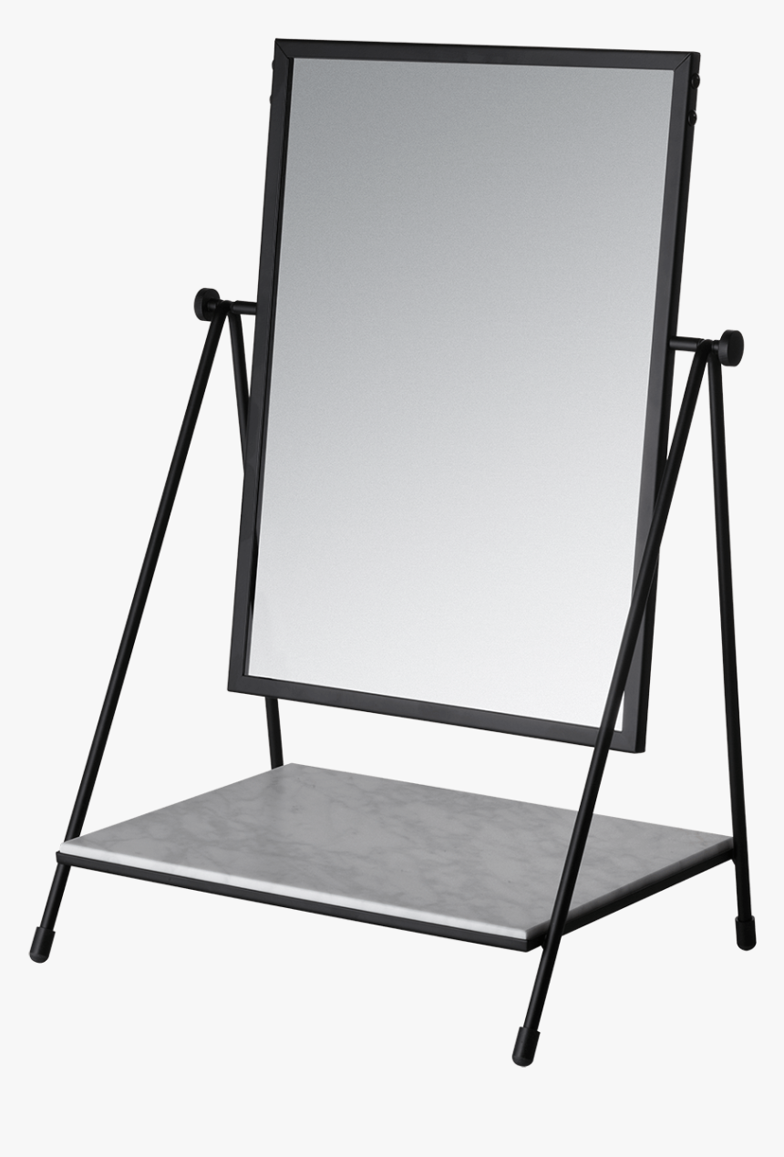 Fritz Hansen Table Mirror Blac White Honed Marble - Fritz Hansen Table Mirror, HD Png Download