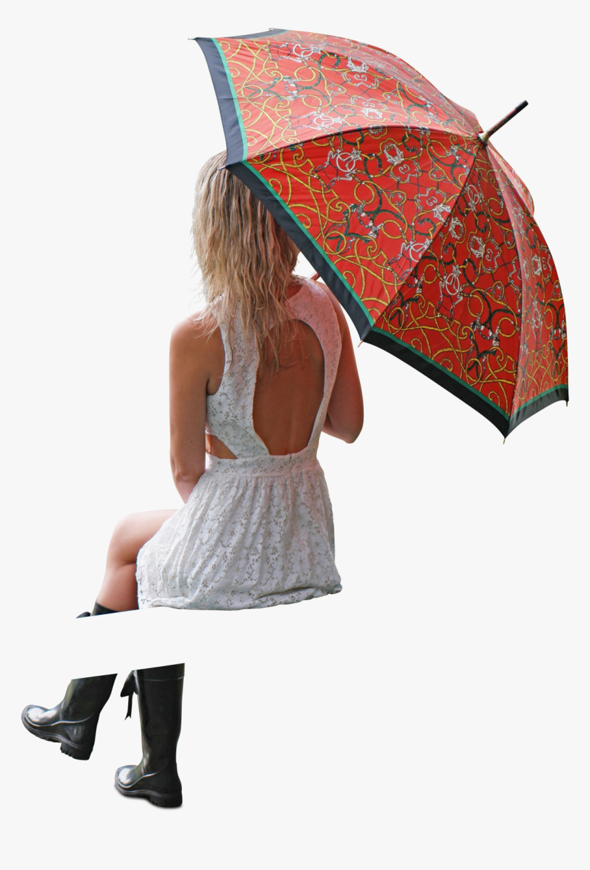 Girl Umbrella Png Clipart - Girl With Umbrella Png, Transparent Png