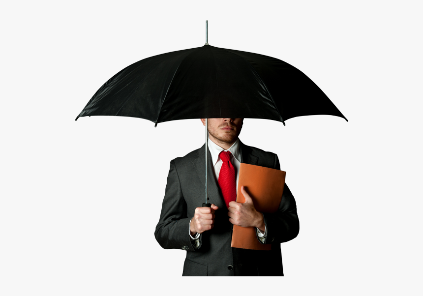Businessman Umbrella - Man With Umbrella Png, Transparent Png