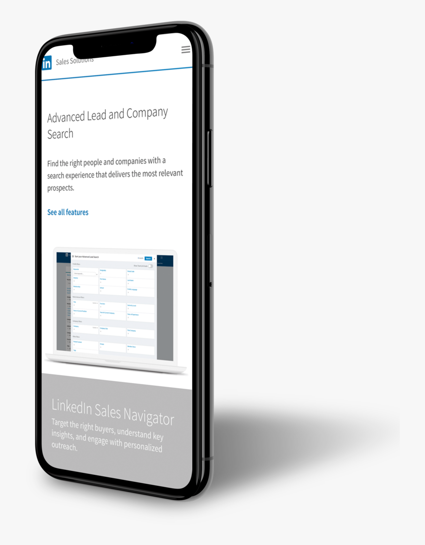 Linkedin Phone - Iphone, HD Png Download