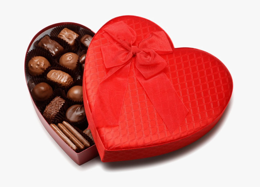 Heart Chocolate Png Download Image - Valentines Day Heart Chocolate, Transparent Png