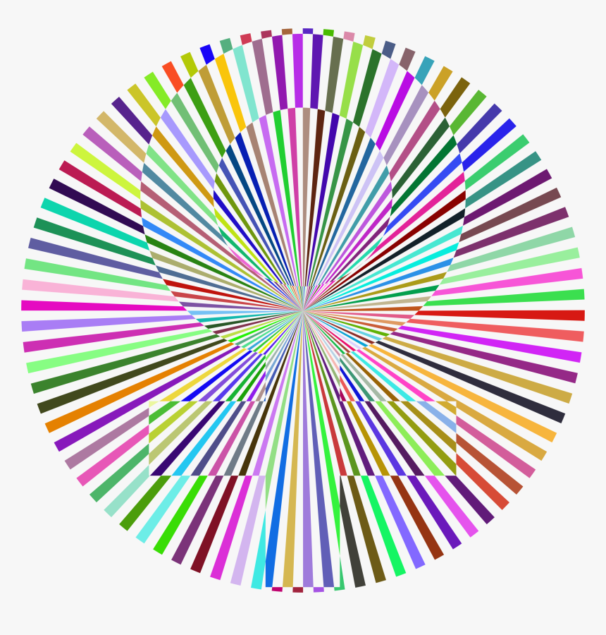 Prismatic Female Symbol Sunburst - Flower Of Life Optical Illusions, HD Png Download