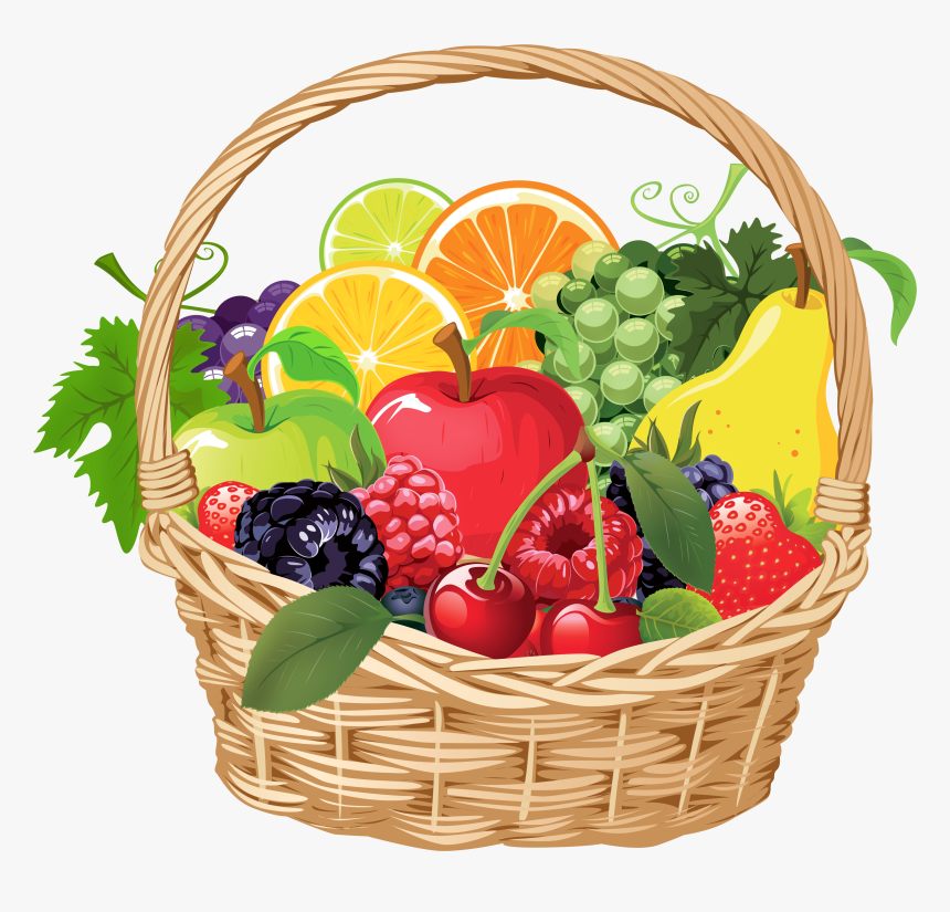 Mix Fruit Png Image Background Fruit Basket Clipart Png, Transparent