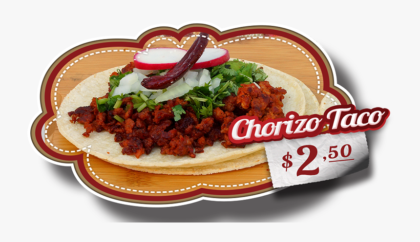 Tacos De Chorizo Png, Transparent Png
