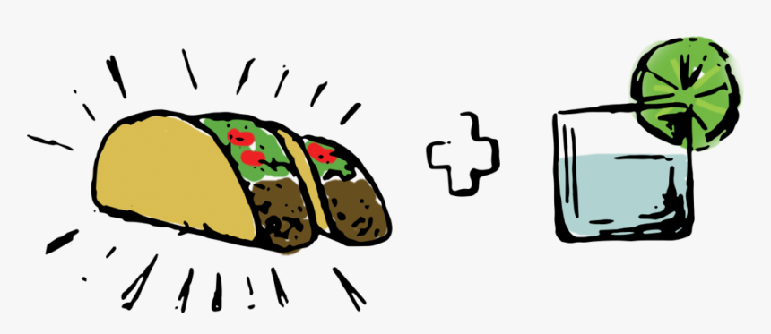 Tacos-tequila - Tacos And Tequila Clip Art, HD Png Download