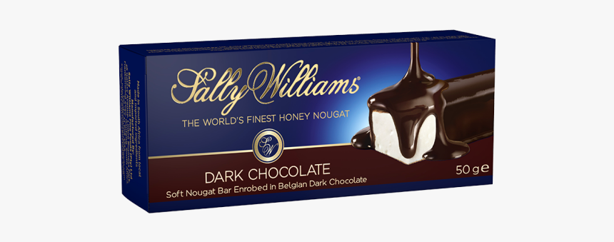 50g Nougat Enrobed In Dark Chocolate Bar - Chocolate, HD Png Download