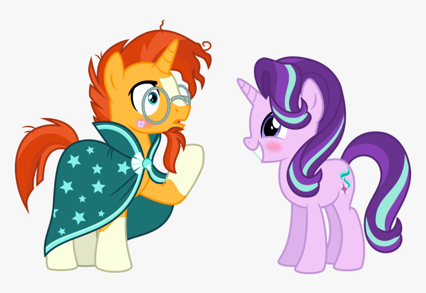 Kiss Vector Mark - Starlight Glimmer And Sunburst Kiss, HD Png Download
