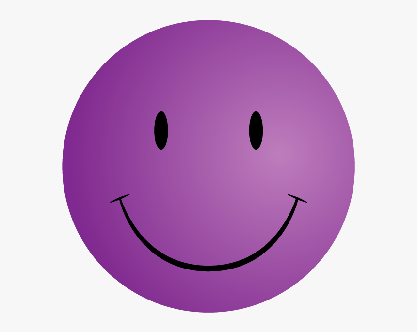 Clipart Smile Sad Face - Purple Smiley Face, HD Png Download