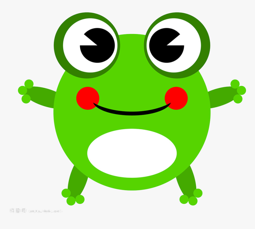 Cartoon Animation Clip Art Big Eyes Prince - Baby Frog Clip Art, HD Png Download