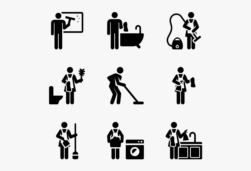 House Cleaning Pictograms Clean My Room Icon, HD Png Download