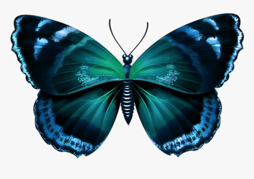 Free Png Download Blue Butterfly Clipart Png Photo - Png Free Butterfly Transparent, Png Download