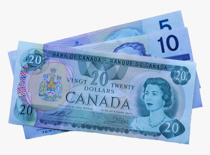 5, 10, And 20 Canadian Dollar Notes Png Image, Transparent Png