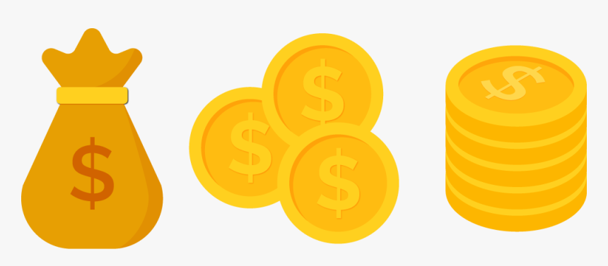 Coins Clipart Dollar Png Image - Dollar Coin Clipart Png, Transparent Png