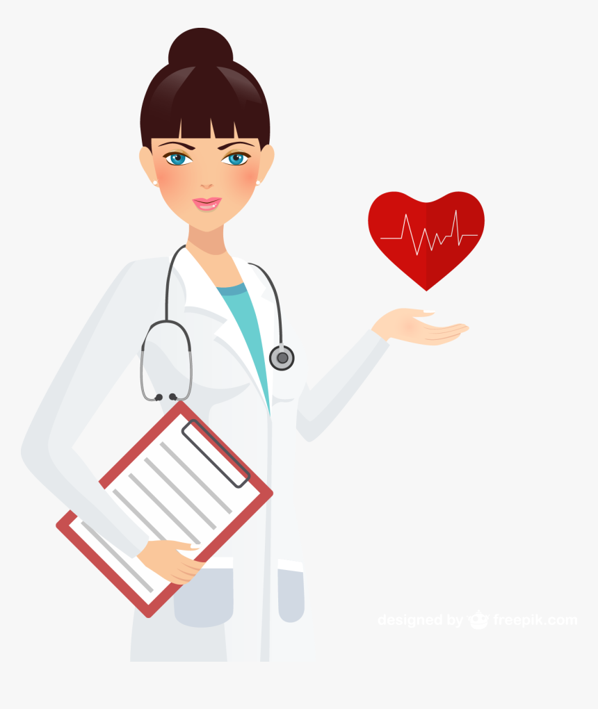 Transparent Physician Png - Clip Art Female Doctor, Png Download
