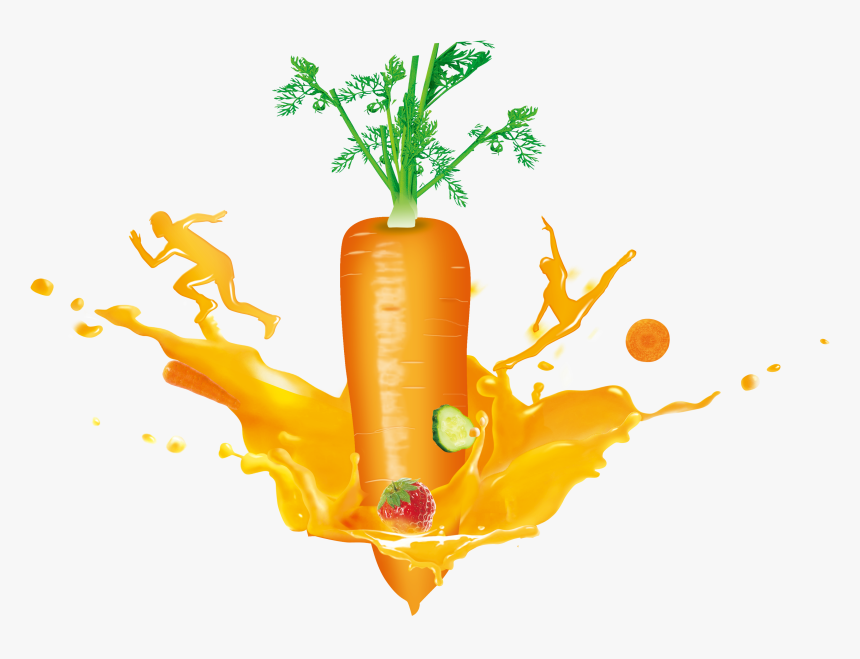 Carrot Creative Transprent Png - Carrots Juice Clip Art, Transparent Png