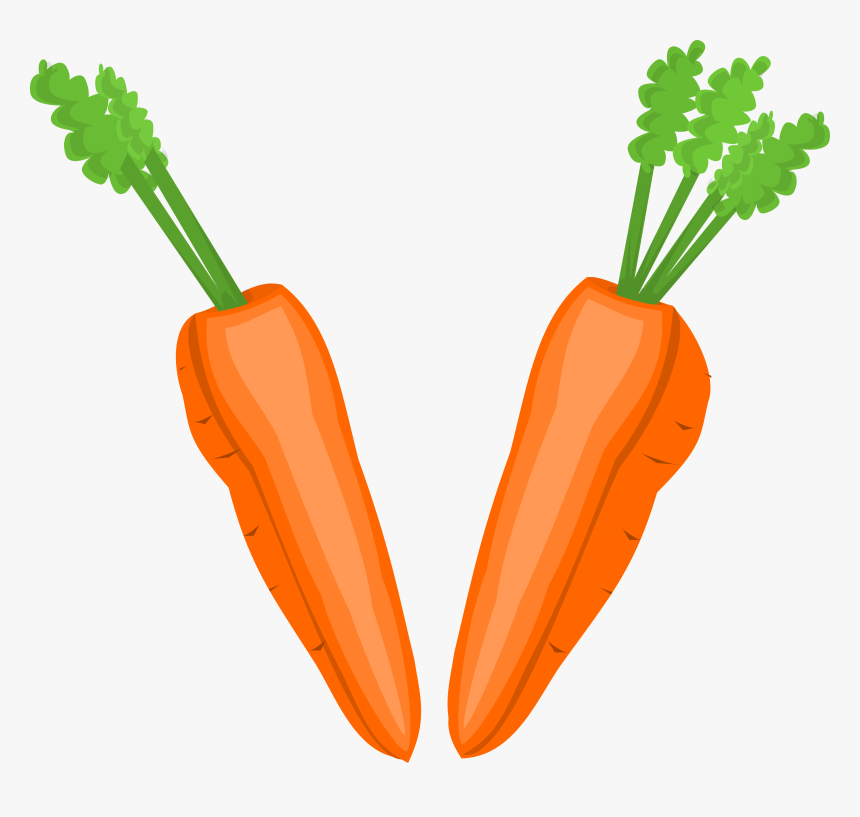 Carrot Halves Clip Arts - Clipart Vegetables, HD Png Download