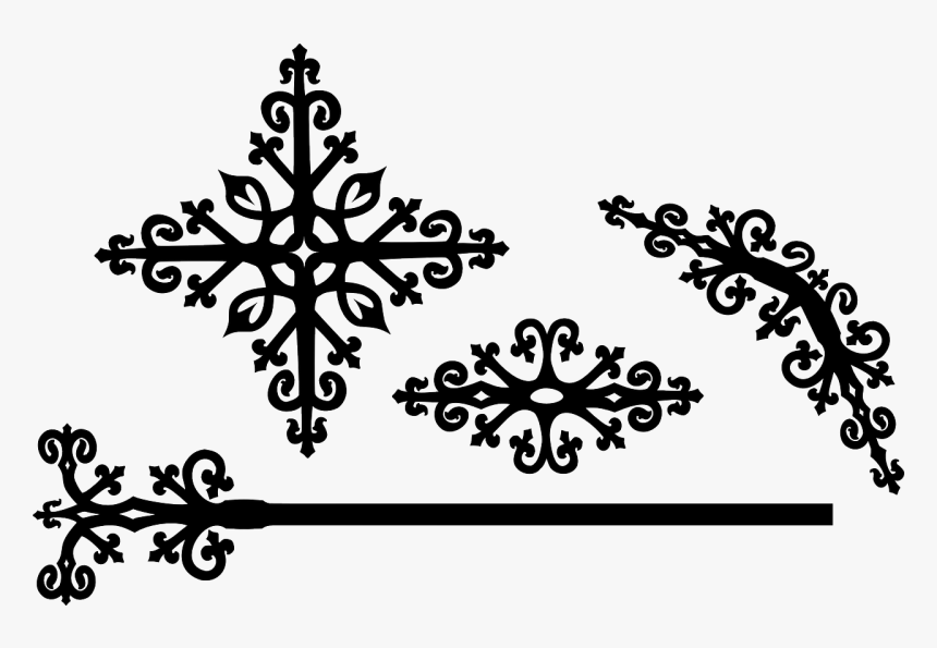 Corner, Decorative, Line, Ornate, Oval - Victorian Design Clipart, HD Png Download