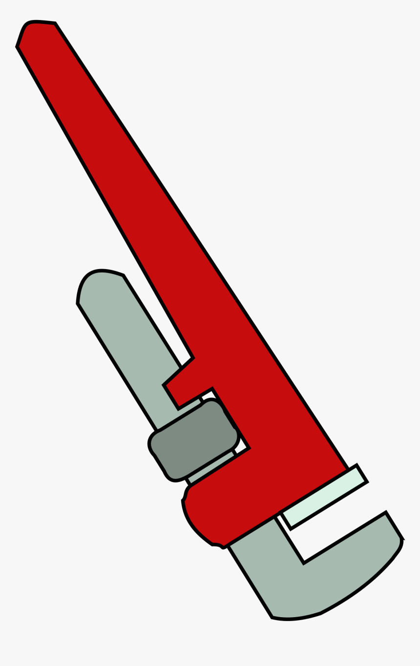 Angle,line,pipe Wrench - Blue Pipe Wrench Clipart, HD Png Download