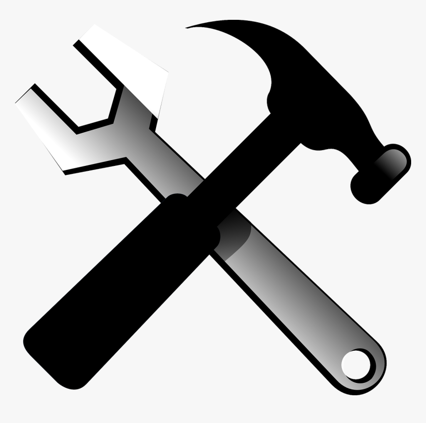 Tools Hammer Wrench Hammer And Wrench Crossed, HD Png Download