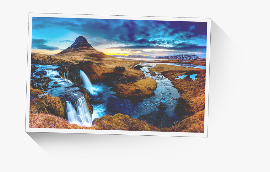 Clip Art Kirkjufell Waterfall - Iceland Wall Murals, HD Png Download