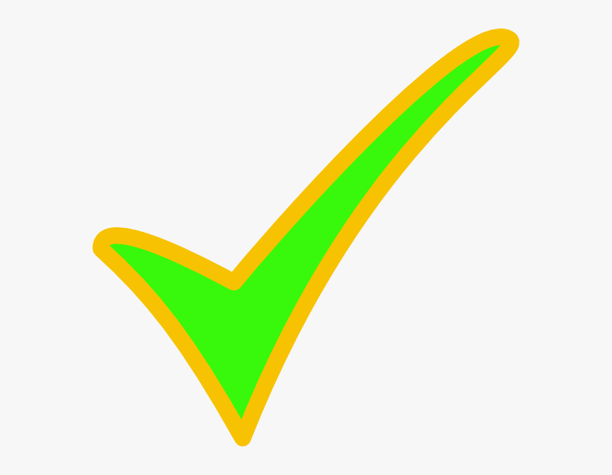 Check Clipart Yellow Green, HD Png Download