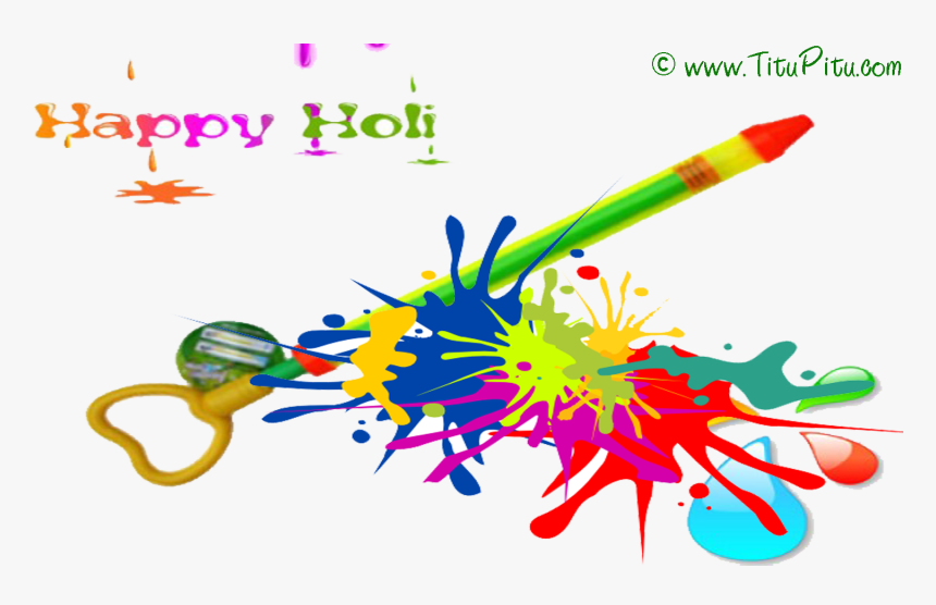 Holi Pichkari Free Download Png - Holi Pichkari Image Png, Transparent Png