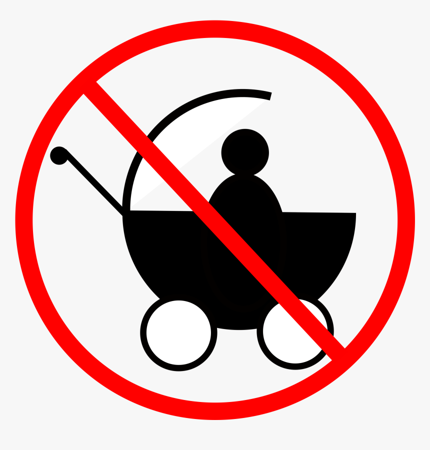 Area,symbol,signage - No Baby Clipart, HD Png Download