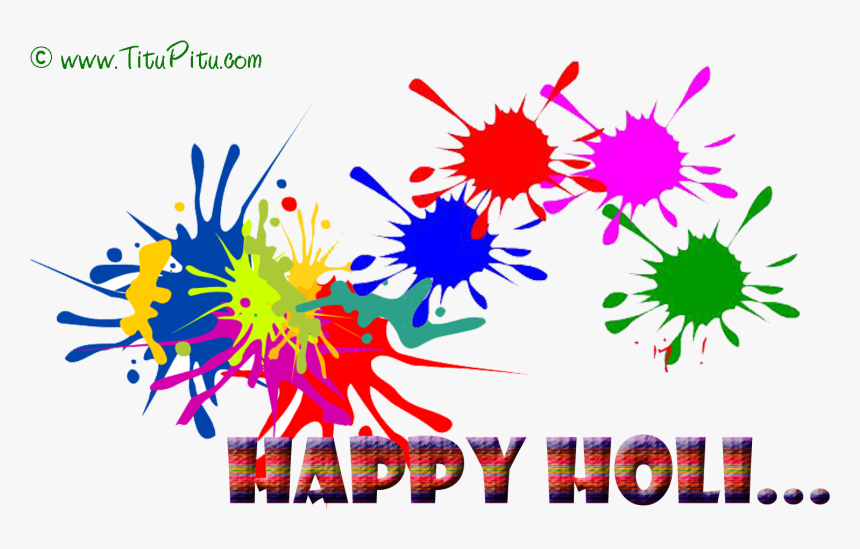 Happy Holi Png Text, Transparent Png