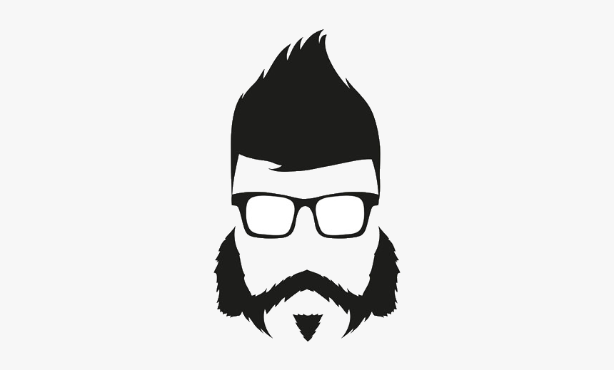 Beard Silhouette Hairstyle Illustration - Cabeca De Homem Em Png, Transparent Png