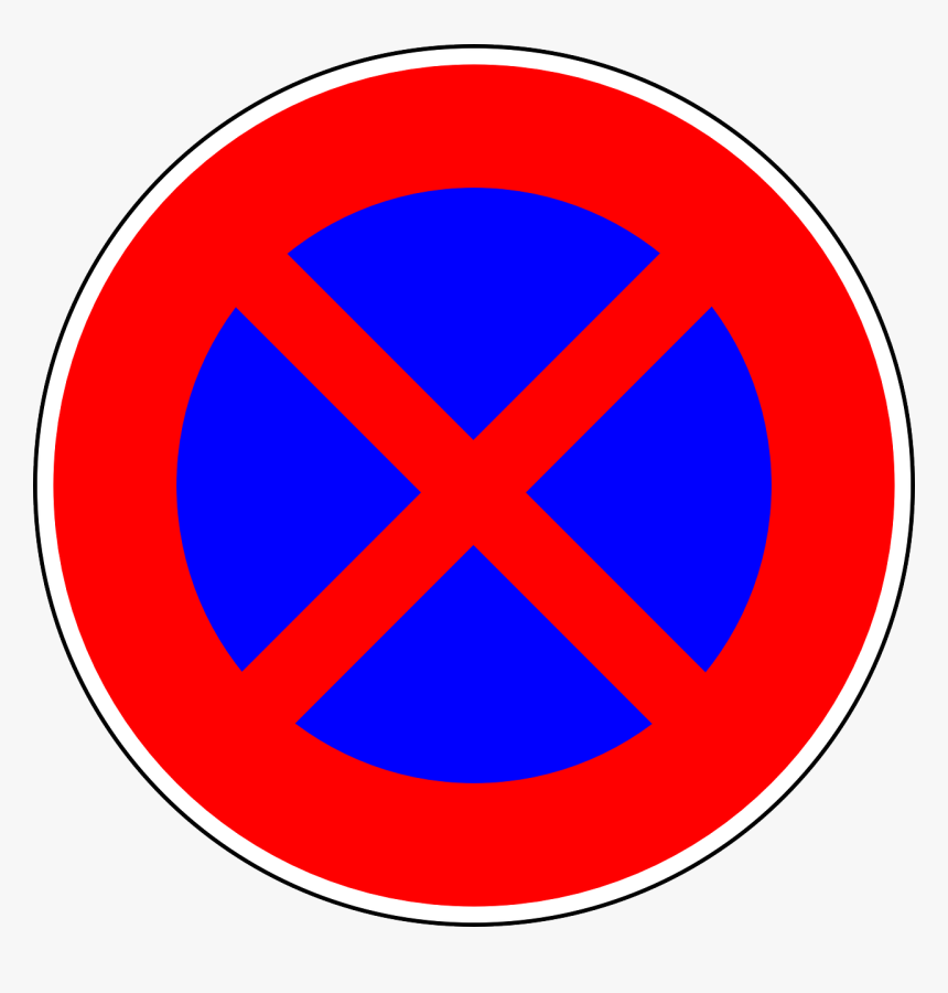 Dopravní Značka Zákaz Zastavení, HD Png Download